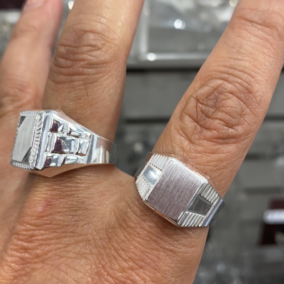 Men's Signet Ring 14mm size 7 8 9 10 11 12 13 - Picture 8 of 9